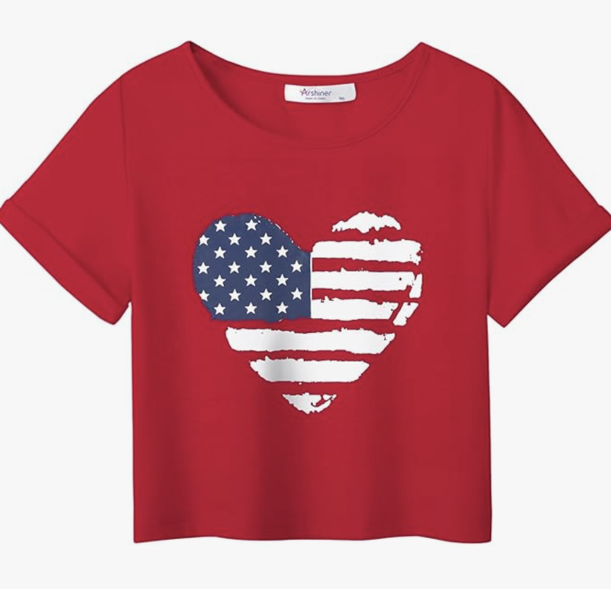 crop fourth of july kids outfit